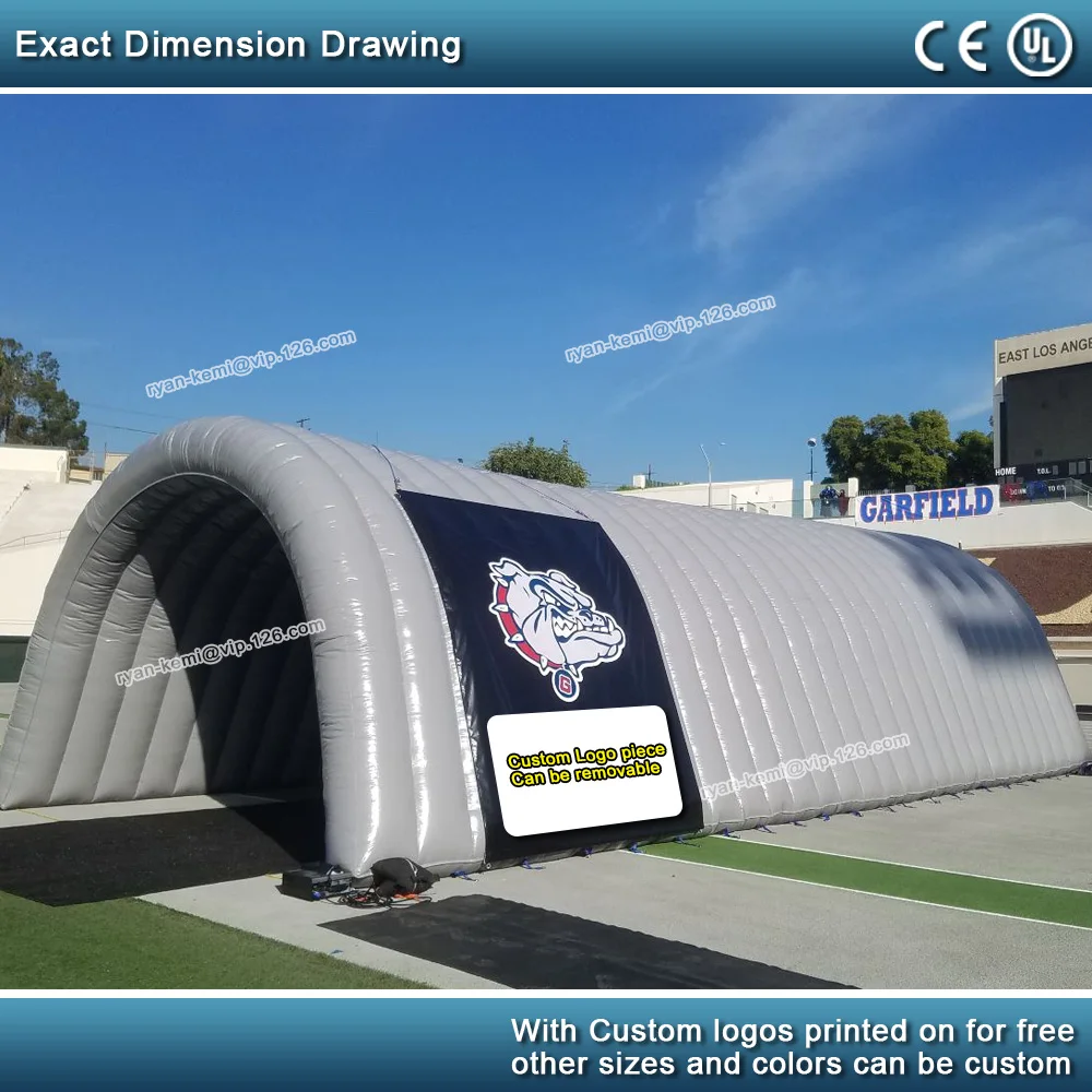 9mLx3mWx3mH Inflatable tunnel tent inflatable football soccer game