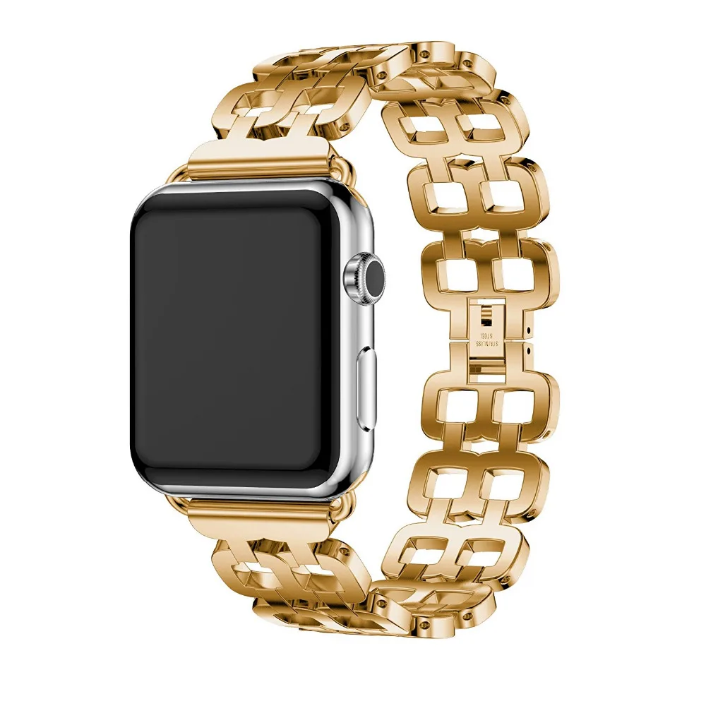 Ремешок из нержавеющей стали для Apple watch band 4 44 мм 40 мм correa iwatch 4 5 42 мм 38 мм ремешок для часов браслет на запястье серия 5/4/3/2