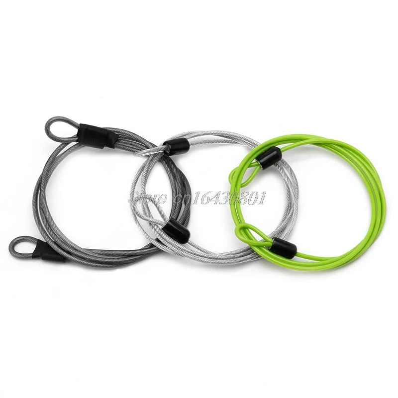 

100cm x 2mm Cycling Sport Security Loop Cable Lock For Bicycle Bikes Scooter U-Lock S08 Drop ship