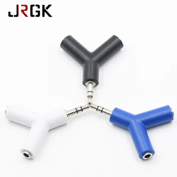 

3.5mm Double Jack Audio Splitter Y Shape Headphone Male To 2 Female Stereo Headset Adapter For iPhone Samsumg Earphone Splitter