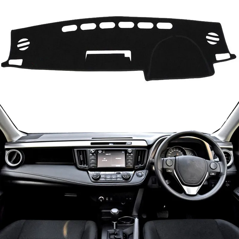 Us 15 43 37 Off For Toyota Rav4 2013 2018 Auto Dashmat Dash Dashboard Cover Pad Mat Interior Sun Shade Instrument Protect Carpet Car Accessories In