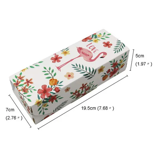 20 шт бумажные коробки Фламинго Конфета-Снежинка коробка подарочные коробки коробка шоколада упаковка на день рождения Свадебная вечеринка украшения - Цвет: Flamingo