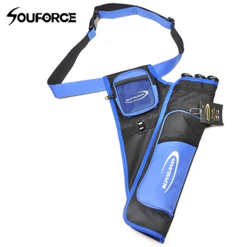 

3 Color 3 Tubes Arrow Quiver for Archery Hunting Arrows Holder Bag with Adjustable Strap
