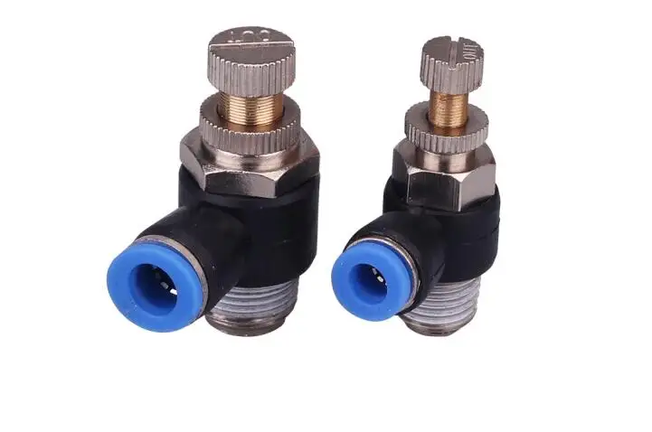 

Free shipping 10Pcs 8mm Push In to Connect Fitting 1/8" Thread Speed Flow Controller Air Valve SL8-01 SL8-02 SL8-03