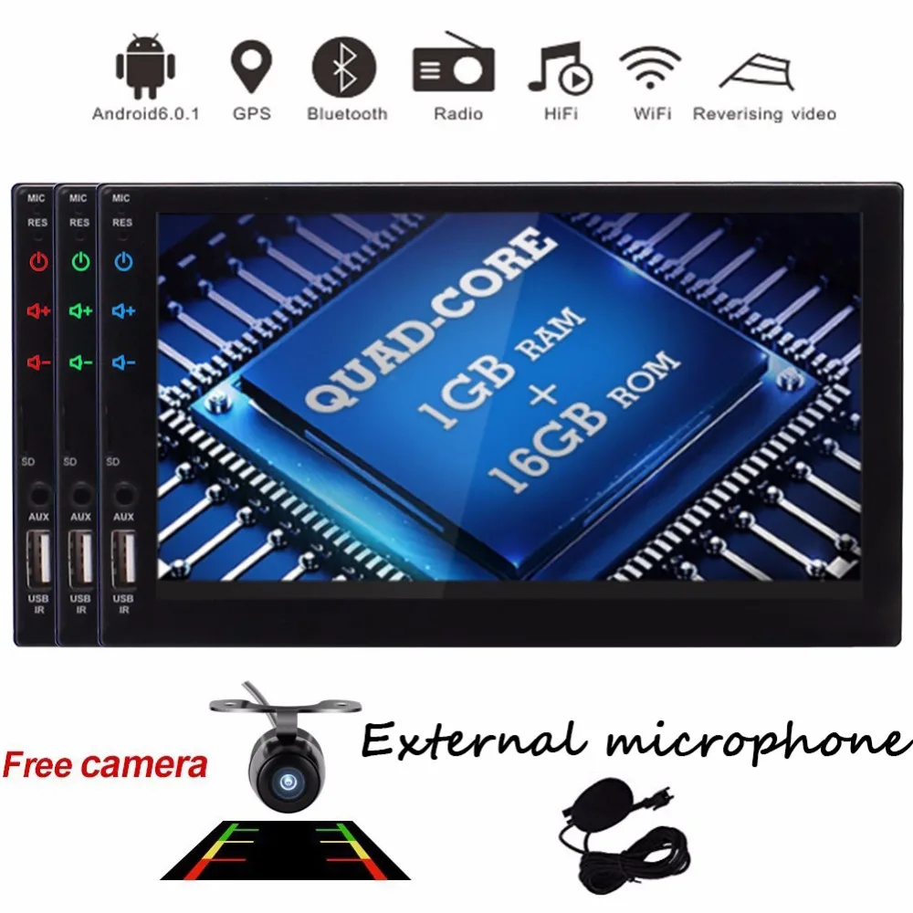 

Eincar 2 Din Android 6.0 7 inch Car GPS Stereo Radio Capacitive Touch Screen GPS Navigation Player WiFi Bluetooth Backup Camera
