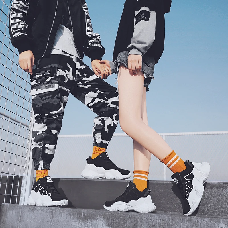 

HEINRICH Summer Autumn Fashion Casual Shoes For Men Breathable Couples Sneakers Shoes Lace-Up Lightweight Walking Shoes Schoenen