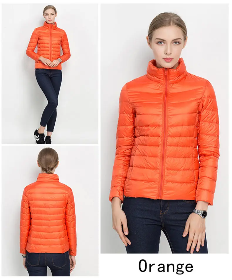 2019 New Women White Duck Down Jacket Winter Coat Ultra Light Slim Women Spring Puffer Jacket Portable Windproof Down Coat S-3XL 22