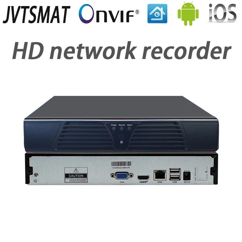 

jvtsmart H.265 4CH 8CH 16CH NVR 5mp 4mp 1080P Network Video Recorder Onvif P2P cctv HD 4Channel 8Channel 16Channel NVR XMeye