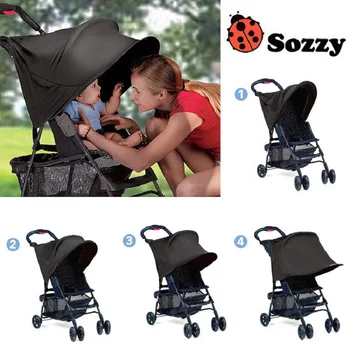 

Sozzy Black Sun Shade For Baby Stroller Sunshade Cover for Pram Buggy Pushchair Pram Car Covers Sun Shade Anti Ultravilet Rays