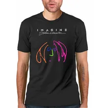 Горячая Распродажа, летняя мода, Мужская Футболка Джон Леннон-Imagine в футболка shubuzhi хлопковая футболка на каждый день с принтом Мужская футболка