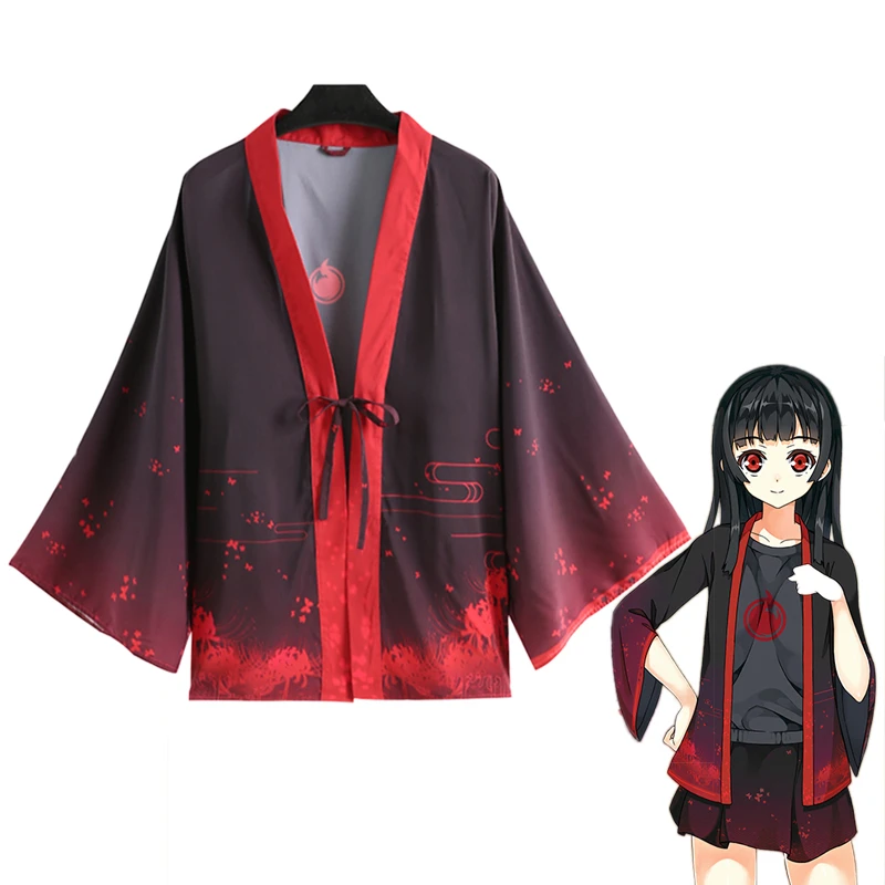 アニメ地獄少女閻魔あいマント羽織コスプレ衣装地獄少女日本男性の女性の毎日カジュアル着物浴衣 Anime Costumes Aliexpress