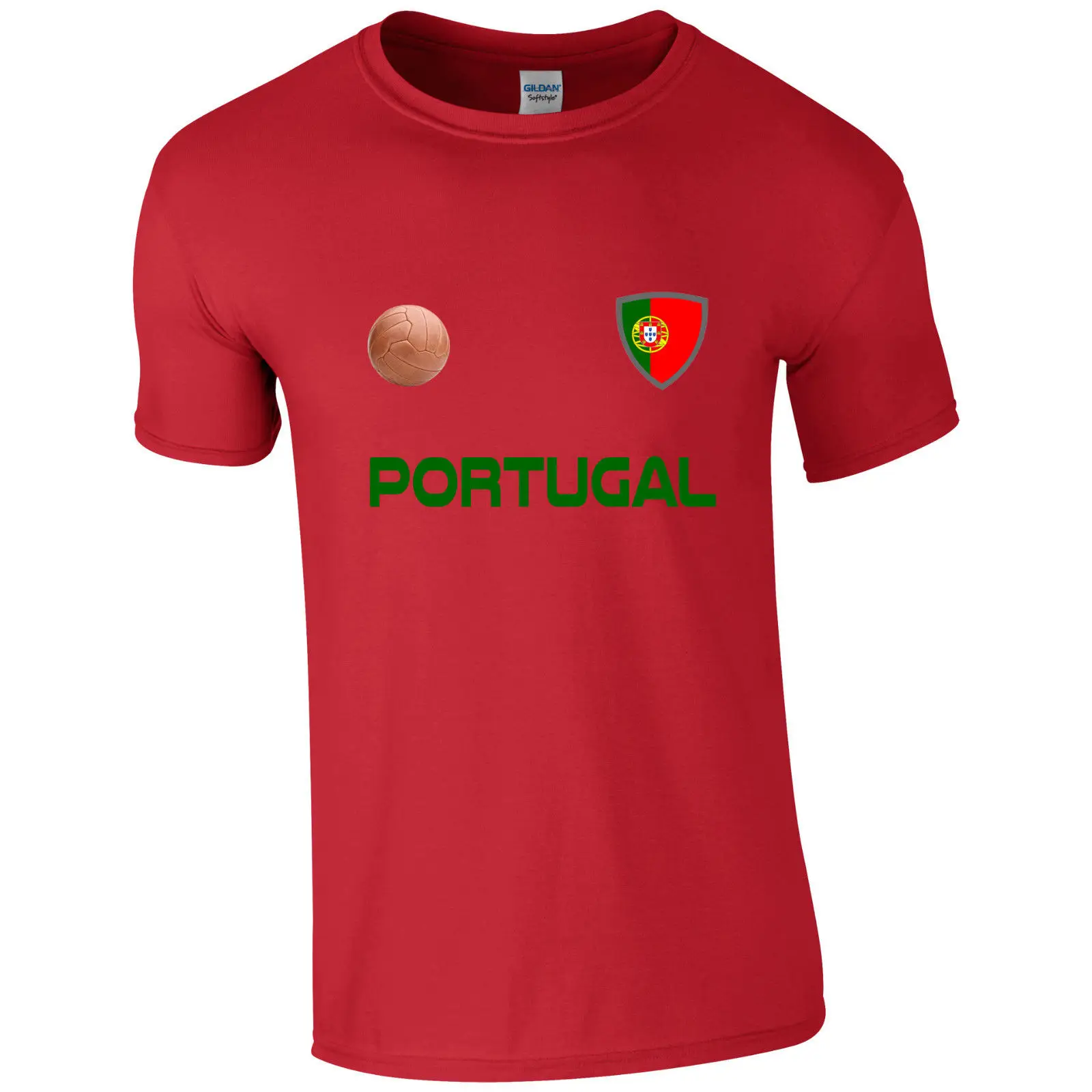 T-Shirt Da Uomo Casual Retrò Stile Semplice Ronaldo 7 Portogallo Calciatore