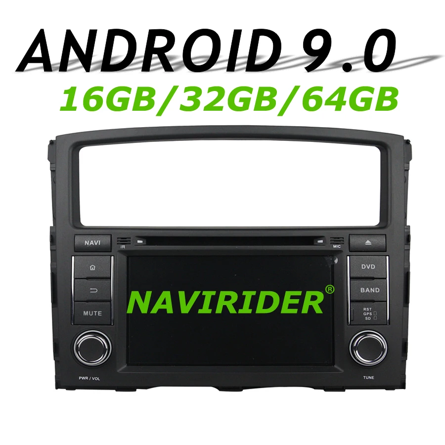 

High configuration Octa Core Android 9.0 Car GPS Multimedia For MITSUBISHI PAJERO 2006-11 Car Radio bluetooth 64GB large memory