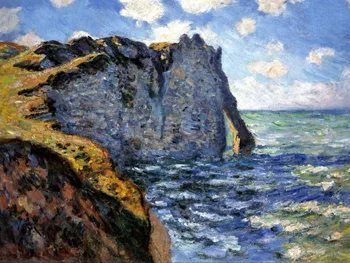 

High quality Oil painting Canvas Reproductions The Manneport (1882) By Claude Monet hand painted