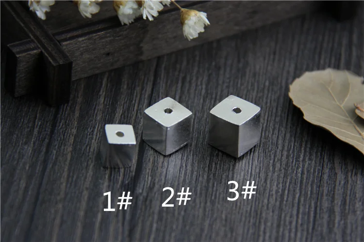 

BUYEE Sterling 925 silver Jewelry Findings & Components Cubic Charms for Necklace Bracelet DIY Jewelry Connector Findings