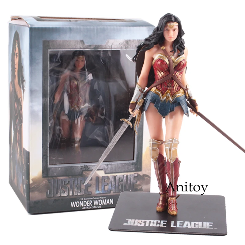 Super-Heros jouets Superman Batman Wonder Woman Action Figure PVC Collectible Toy Gift 17.5~18cm