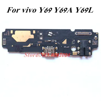 

1pieces Original USB Charging port With Audio Hearphone Jack Flex cable For VIVO Y69 Y69A/L Charger dock plug module Replacement