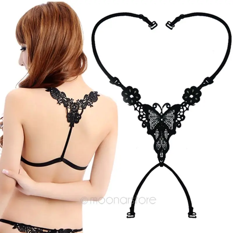 

Bra Straps Lace Butterfly Flower Cross Back Lady Girl Bra Straps Decoration Shoulder Straps Necessary
