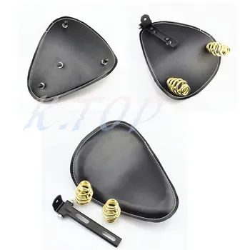 

Motorcycle 12.4"x 9.8" W/ Bracket Cushion Synthetic Leather Springs Solo Seat Fits For Suzuki Sportster Bobber Chopper Harley