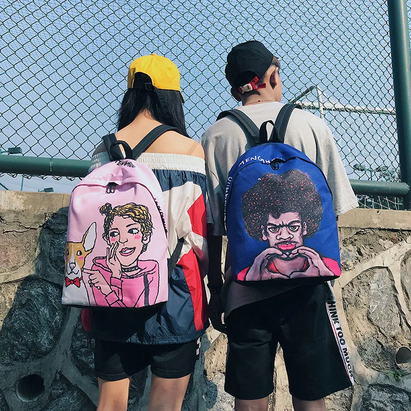 Menghuo Fresh Style Women Backpacks Full Print Bookbags 3D Backpack School Bag for Girls Rucksack Female Travel Backpack Mochila (71)