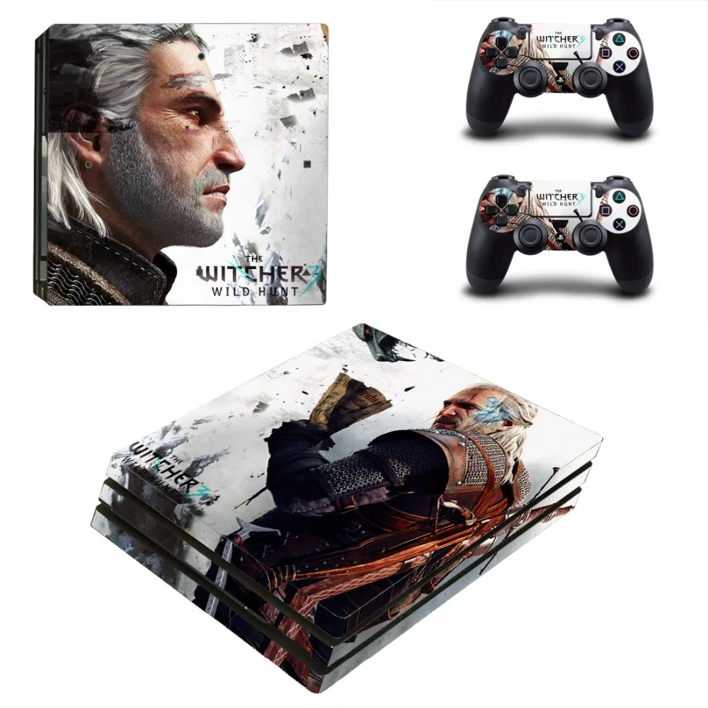 

The Witcher 3 Wild Hunter PS4 Pro Skin Sticker Decal Vinyl for Sony Playstation 4 Console and 2 Controllers PS4 Pro Skin Sticker