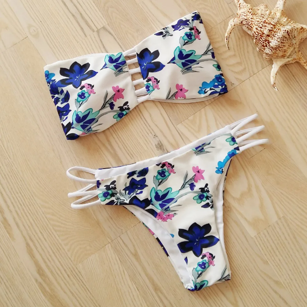 

Bikini 2019 Swimmer Women Bikini Set Bandage Push Up Padded Swimwear Swimsuit Bathing Beachwear PY*0.9
