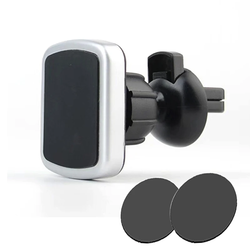 Магнитный держатель для телефона, автомобильный держатель для Redmi 4X Note 5 Pro, держатель на вентиляционное отверстие для телефона в автомобиле, Магнитная подставка для iPhone X XS MAX - Цвет: Черный