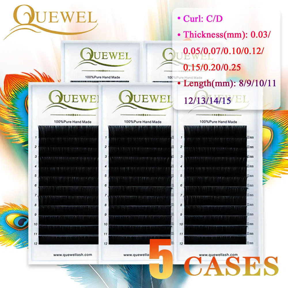 

False Mink Volume Eyelash Extensions Lashes Individual Eyelashes Extension Silk Fiber Natural Thick Soft Lash Professional Lash