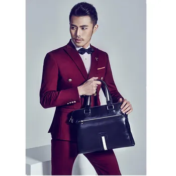 

New men's dress dress suit double-breasted slim fashion suit, men's wedding suit, free choice of suit color and size