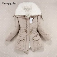 New 2018 Winter Coat Women Slim Plus Size Outwear Medium -Long Wadded Jacket Thick Hooded Cotton Wadded Warm Cotton Parkas цена New 2018 Winter Coat Women Slim Plus Size Outwear Medium -Long Wadded Jacket Thick Hooded Cotton Wadded Warm Cotton Parkas цены онлайн