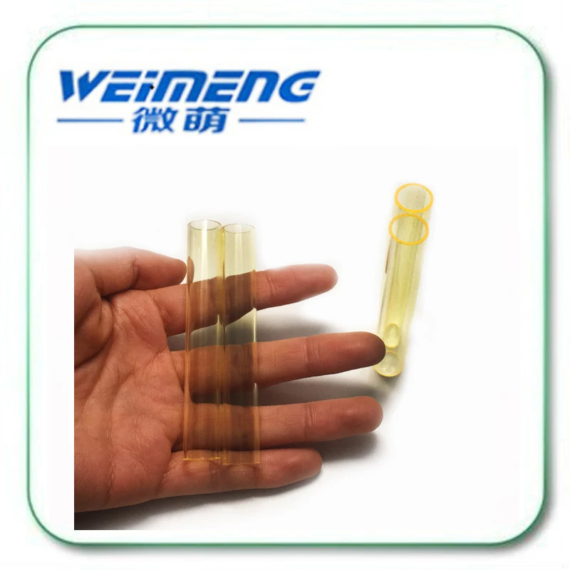Weimeng 12*80 мм фильтрованная кварцевая стеклянная трубка/лазерная трубка/желтая