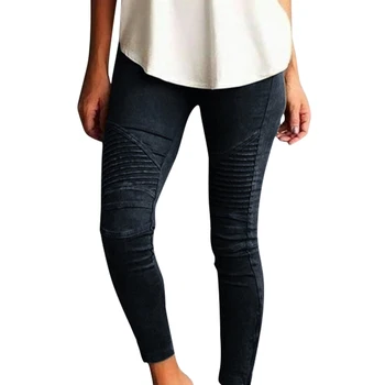 

Women Pants Fashion Leisure Slim Pencil Pants Tight Elastic Pants Plus Size LJ5599M