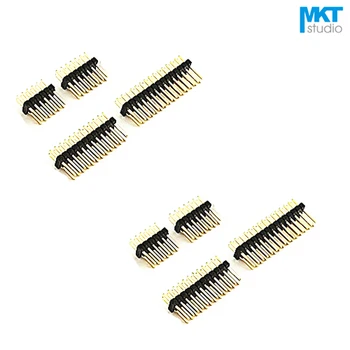 

100Pcs Gold Plated 1.27mm Pitch Double Row PTH Male Pin Header Strip For Arduino 2x35P 2x36P 2x50P
