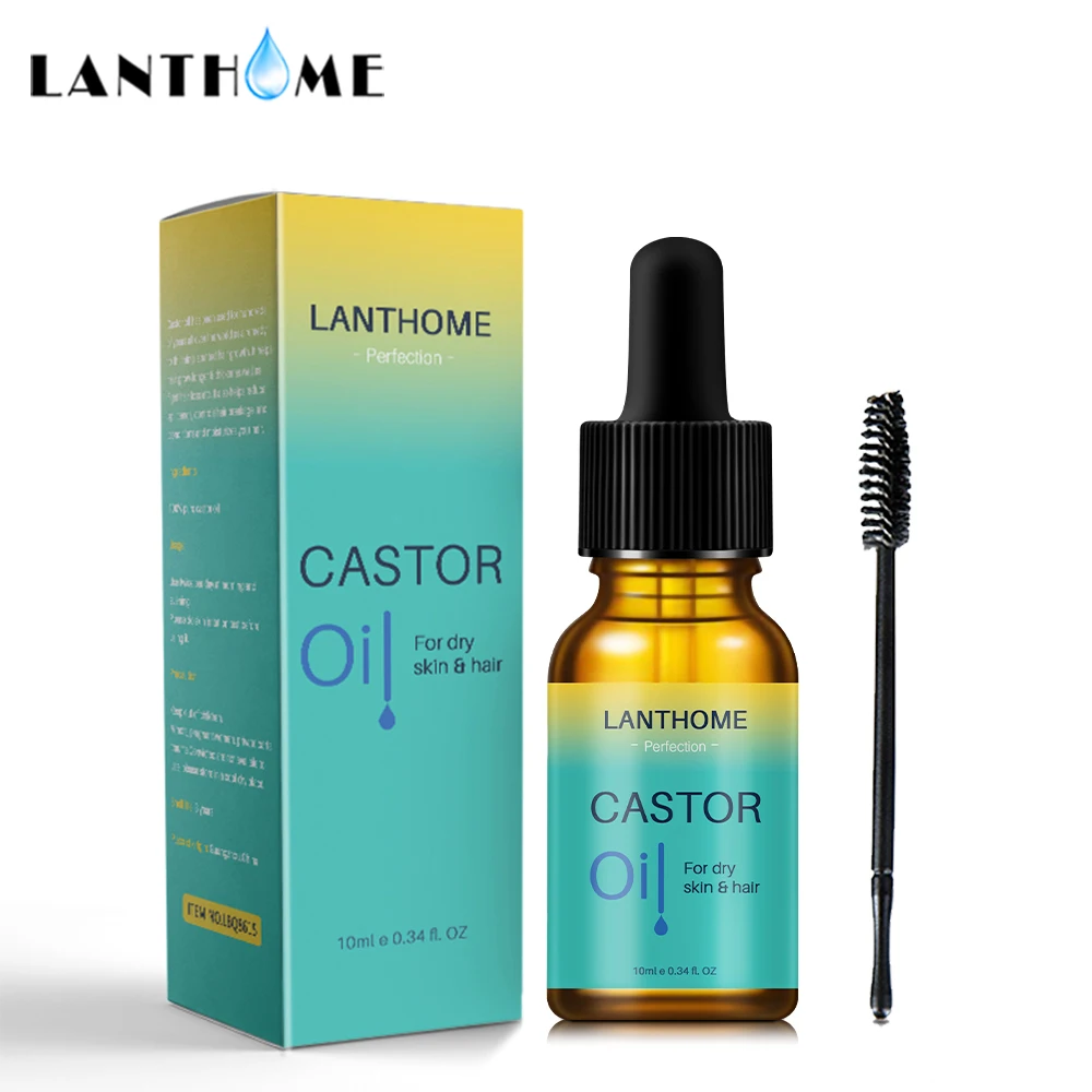 

Pure Castor Oil Hair Essential Oil Eyelashes Eyebrow Growth Prevent Skin Aging Castor Organic Serum Hair Fast Growth Liquid