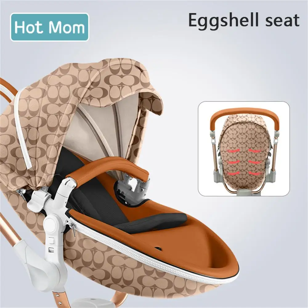 Роскошная детская коляска Hotmom 4 в 1 с автокреслом и сумкой для мамы Коляска 2