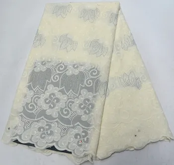 

5yards swiss voile lace in switzerland african lace fabric 2019 high quality nigerian lace fabrics white lace fabric PS-Q137