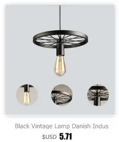 Винтажный промышленный подвесной светильник, ретро потолочный светильник, черный Железный Абажур, скандинавский E27, лампа Эдисона для столовой, спальни, ресторана