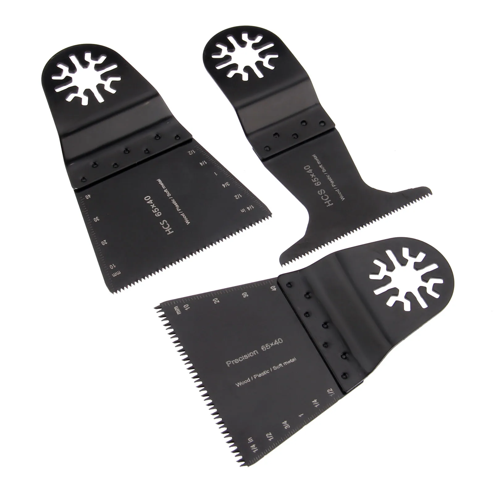 

DRELD 3 Pcs/set Oscillating MultiTool HCS 65mm E-cut Saw Blade Fits For Multimaster Renovator Bosch Multifunction Power Tools