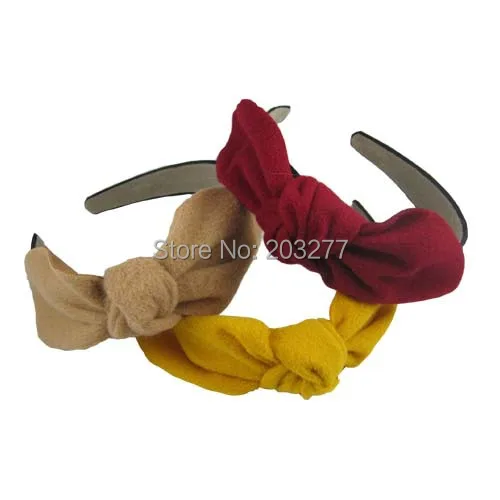

10PCS/lot NEW  women  Hair band with big bow knot  hard headband  hair accessory 6colors for your choice