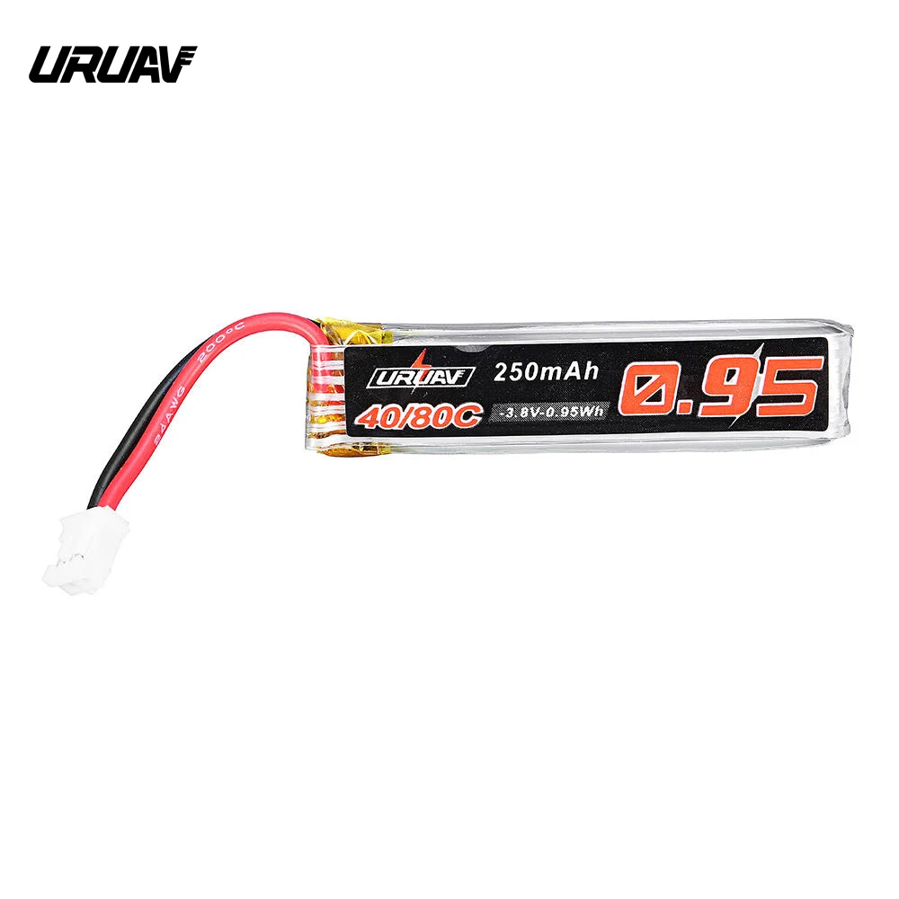 URUAV 3 8 V 250mAh 40C/80C 1S Lipo батарея W/PH2.0 разъем для Happymodel Mobula7 US65 UK65 QX65 Дрон FPV часть |
