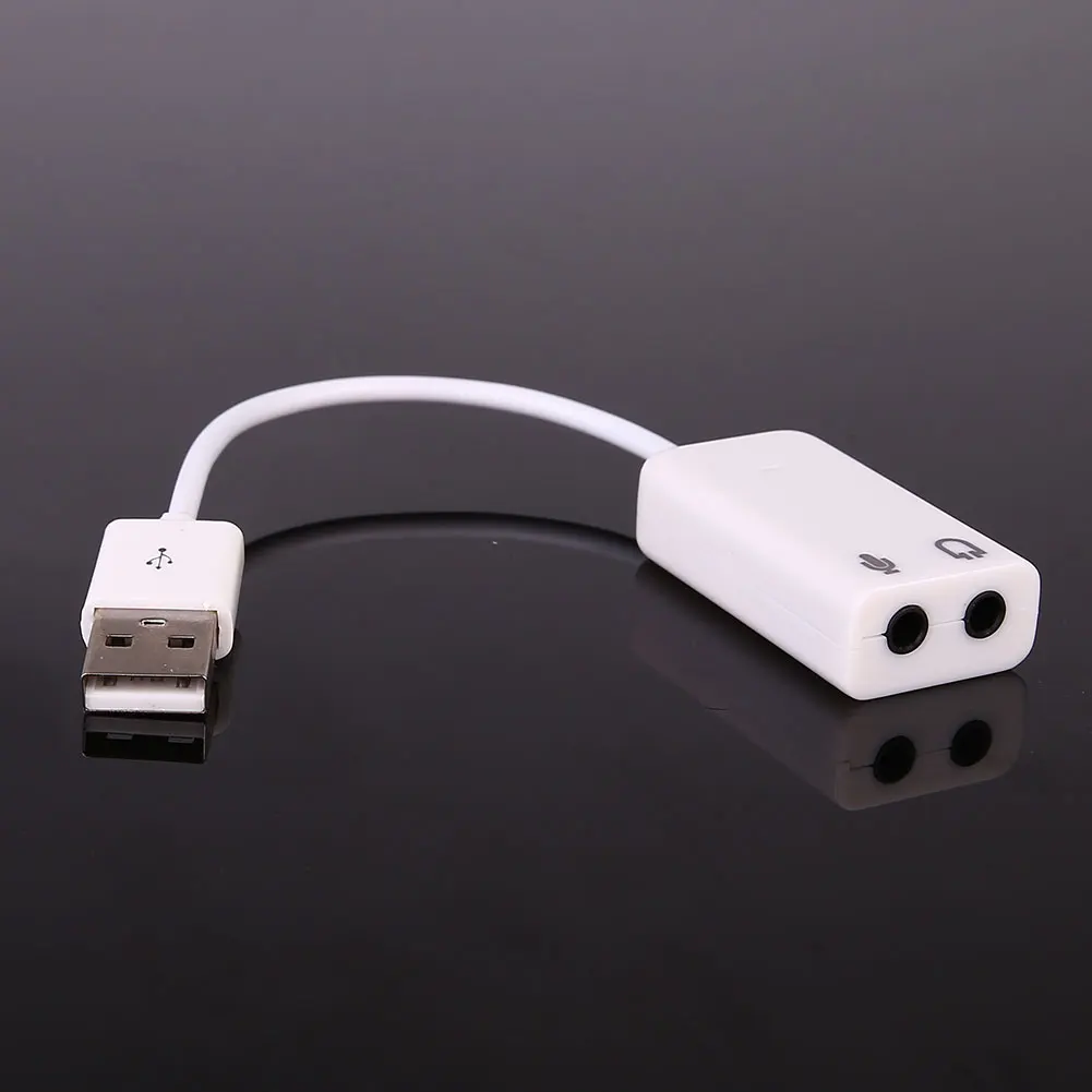 

Virtual USB Audio Adapter Converter External Sound Card For PC Computer Laptop