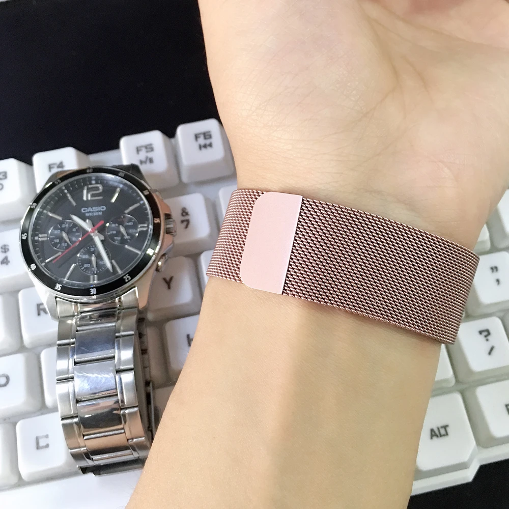 Milanese loop Strap for apple watch band correa apple watch 4 iwatch Band 42mm 38mm 44 mm 40 stainless steel Bracelet watchband