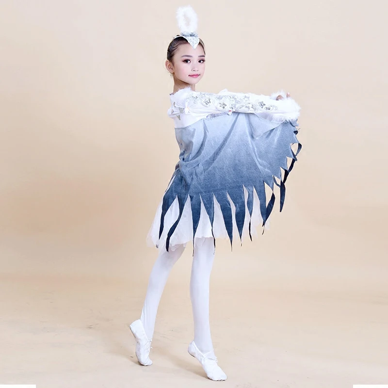 Детские современные танцевальные костюмы, костюмы животных для танцев, костюмы на Хеллоуин, одежда для птиц, воробьи, сорока, одежда для выступлений