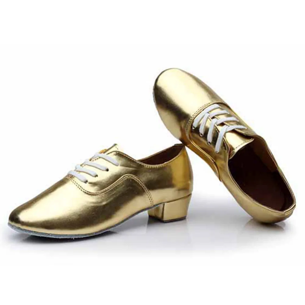 HROYL Men's Latin Dance Shoes Ballroom Tango Man latin dancing Shoes For Boy Closed Toe Sneaker Jazz 18-27.5CM Trainin