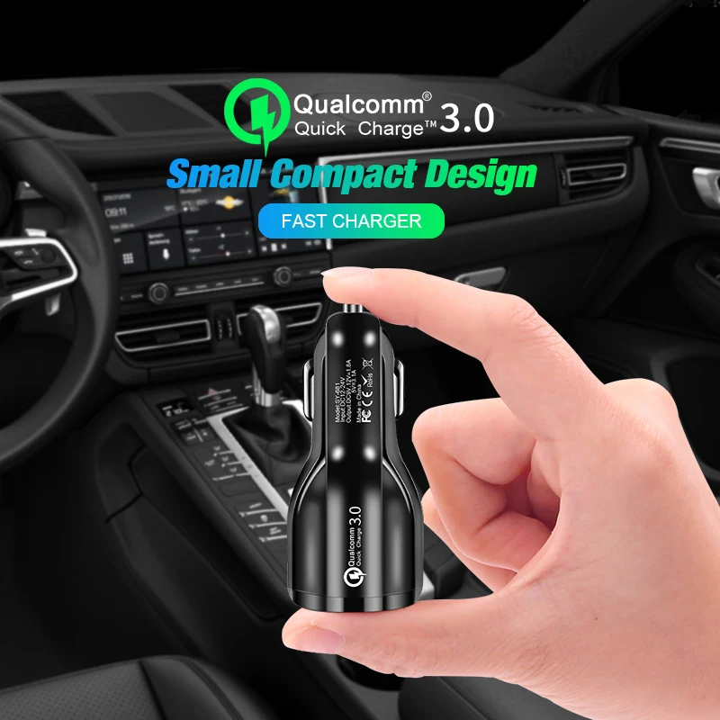 

Dual USB Quick Car Charger Adapter 3.1A Digital Metal Charger 2 USB Ports Universal Intelligent Charging For Smart Phone/Tablet
