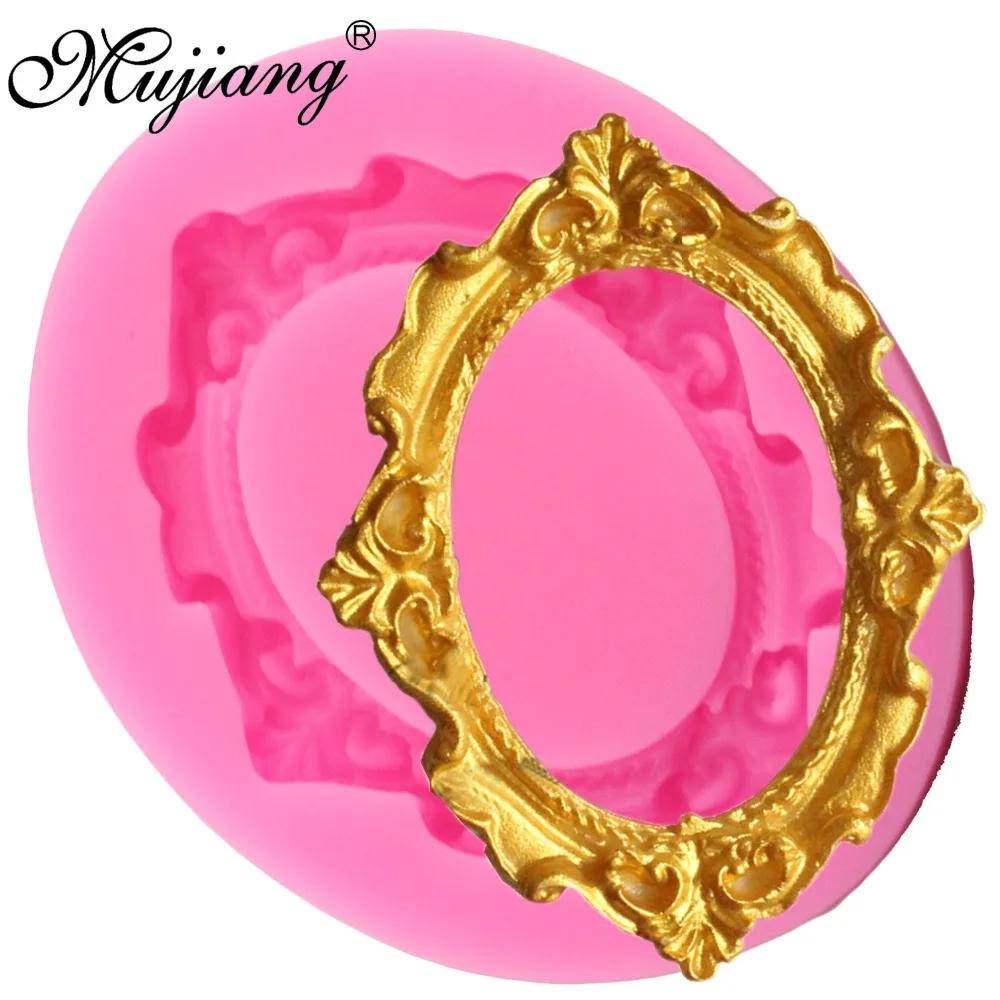 

Mujiang 3D Frame Silicone Molds Cupcake Party Fondant Cake Decorating Tools Sugar Craft Chocolate Candy Fimo Clay Gumpaste Mold