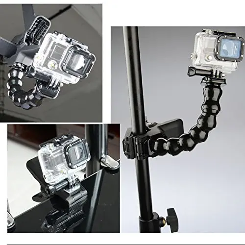 Jaws гибкий зажим Крепление гусиная шея для Garmin Virb 360 Ultra 30 Kodak PIXPRO SPZ1 SP1 WP1 4KVR360 SP360 4K