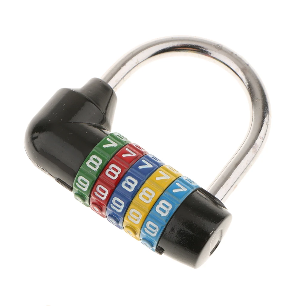 Zinc Alloy 5 Dial Digit Combination Padlock Travel Number Code Password Lock