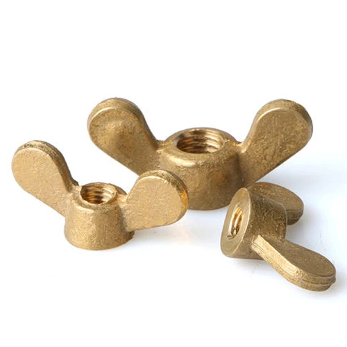 M3 M4 M5 M6 M8 M10 M12 Brass butterfly nuts hand twist copper knob