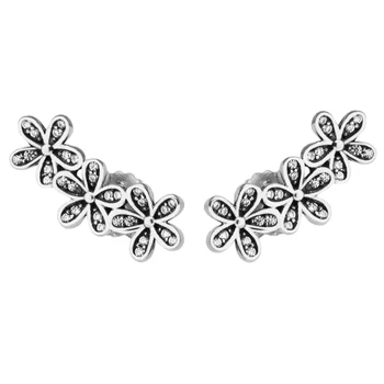 

Dazzling Daisies Earrings 100% 925 Sterling-Silver-Jewelry Free Shipping